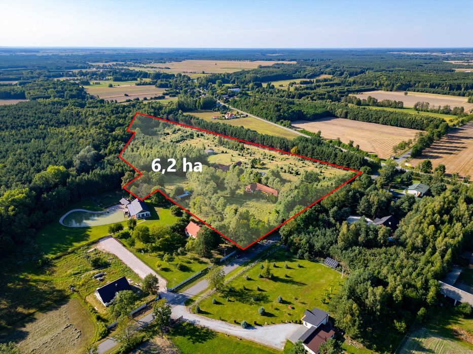 Siedlisko, ośrodek agroturystyczny, inwestycja, teren 6,2 ha sprzedam