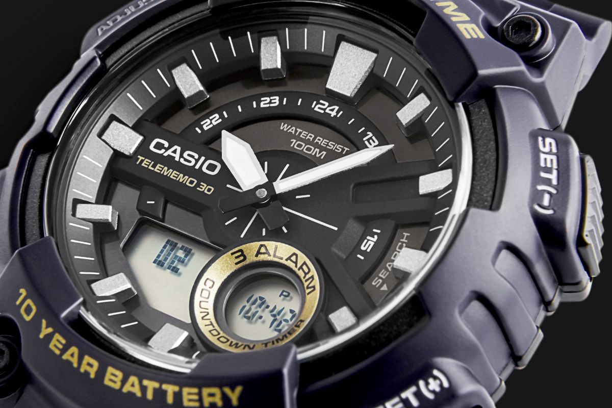 zegarek męski casio gerton aeq-110w-2avdf + box
