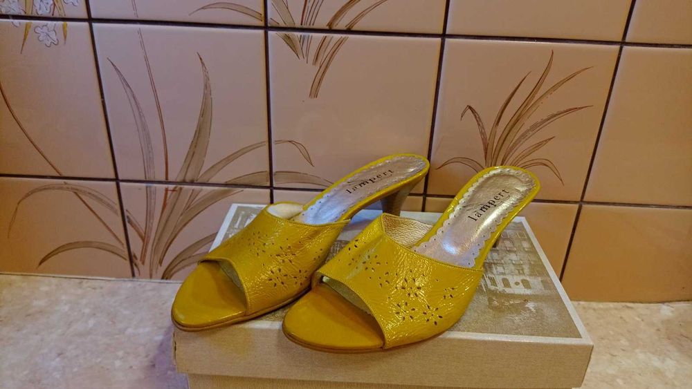 Klapki skórzane Lampert r.39