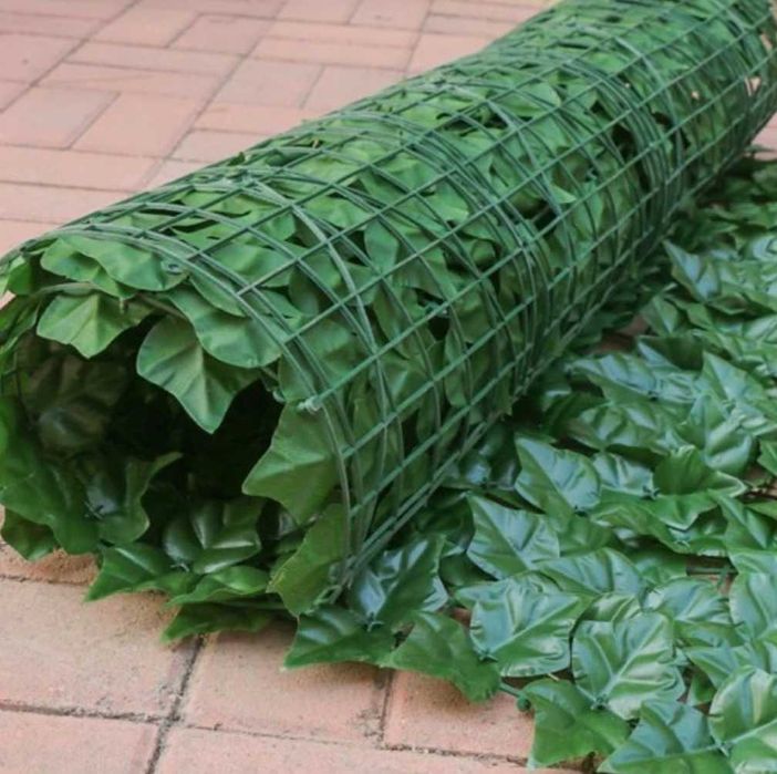 Sztuczny żywopłot bluszcz siatka osłona na ogrodzenie płot