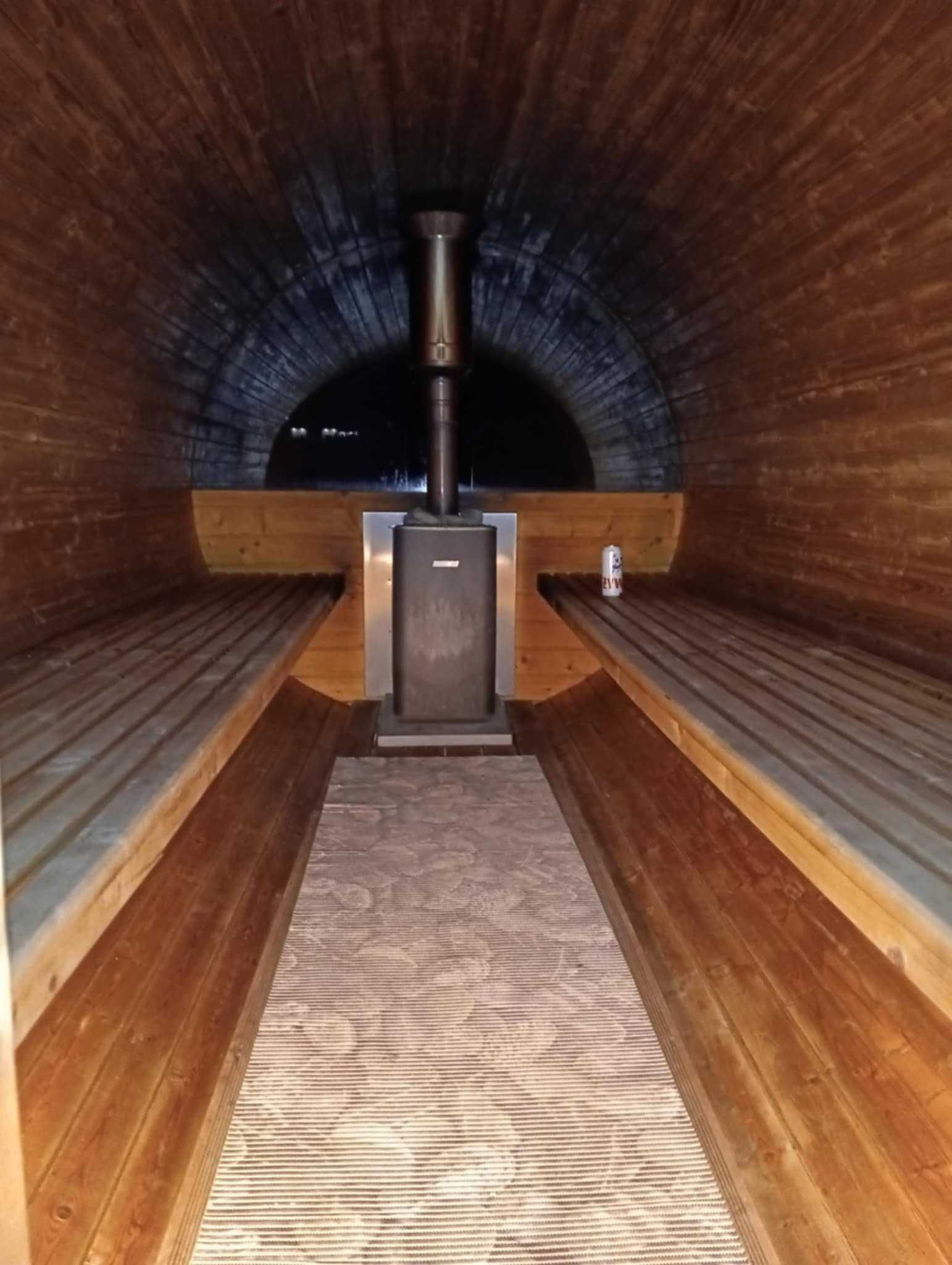 Sauna beczka 8-osób piec Harvia M3SL na drewno
