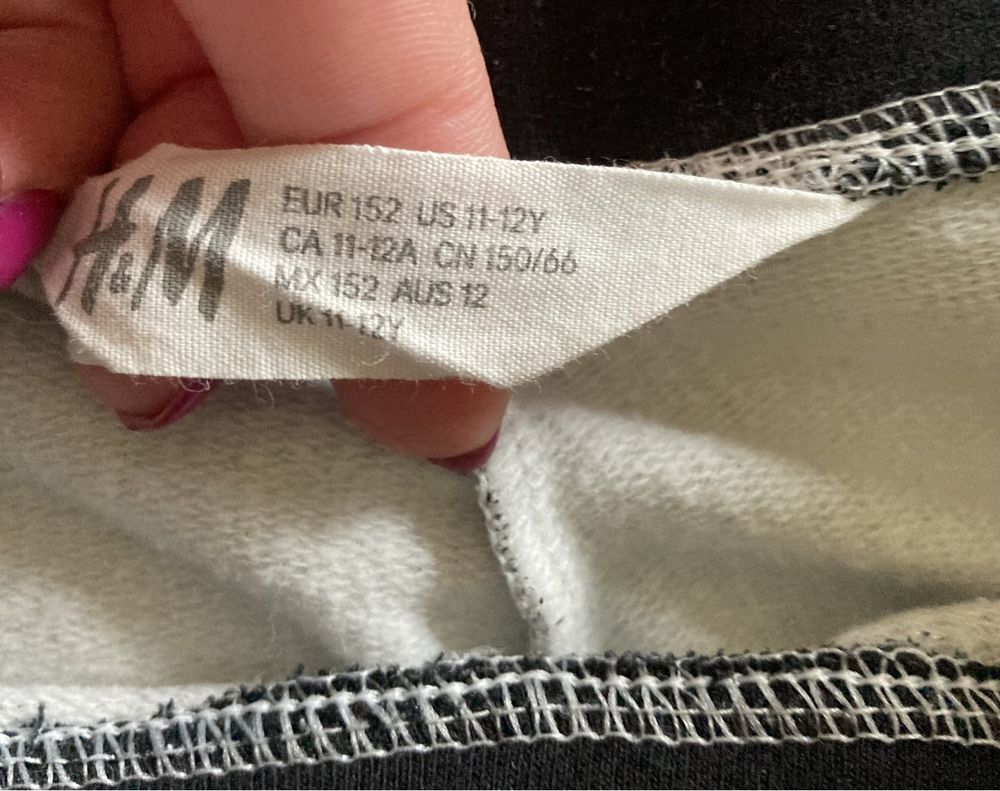 Legginsy kratka lampasy szkoła H&M 152 j.nowe