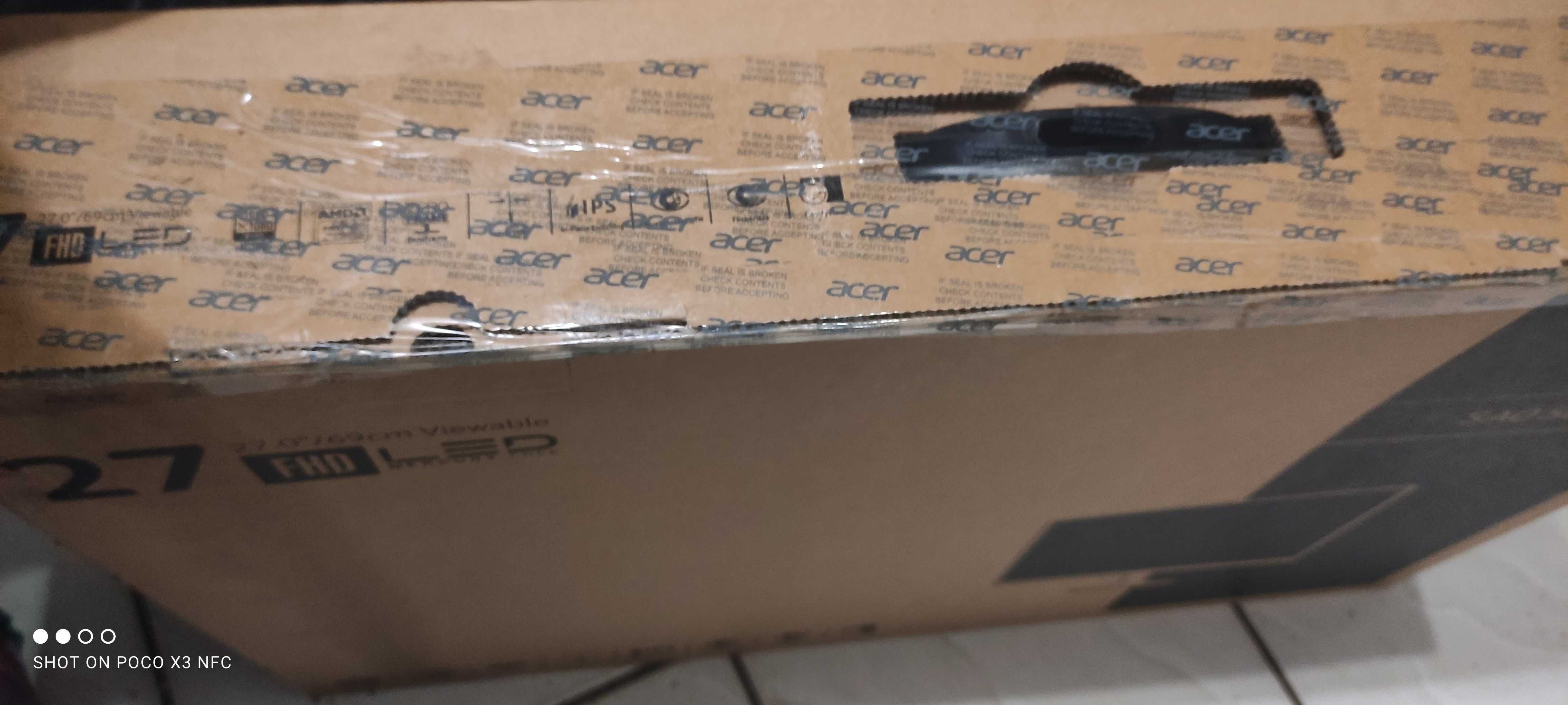 ACER 270 Abi новий монітор FULL HD  IPS 4ms коробка не відкривалась