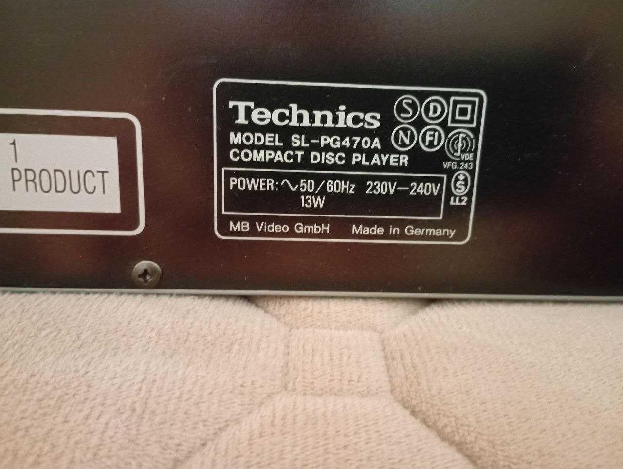 CD проигрыватель Technics SL-PG 470A с дисками (48шт)