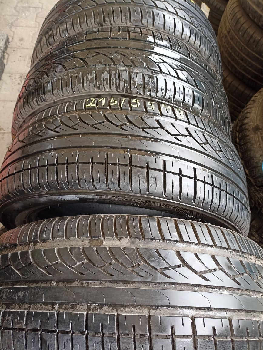 Opony letnie 215/55/18 Kumho 4 szt idealne