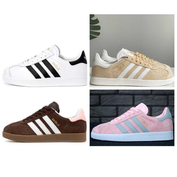Женские кожаные кроссовки Adidas Gazelle жіночі кросівки адідас газель