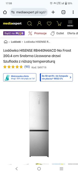 Sprzedam lodówkę używana 3.tygodnie na gwarancji