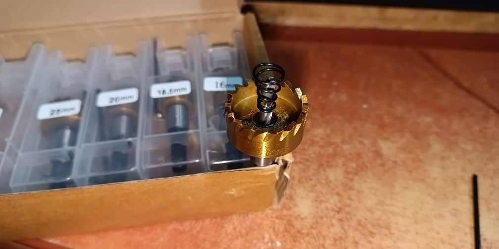 5 otwornic pokrytych tlenkiem tytanu, stal nierdz,aluminium, itp