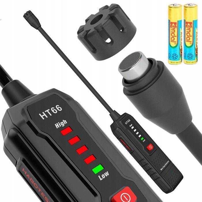 Mini Detektor Gazów Łatwopalnych Habotest Alarm Dźwiękowy Wizualny