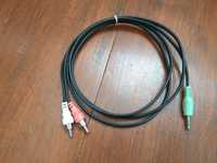Кабели AUX провода для телефона 1,5 м межблочные миниджек тюльпаны RCA