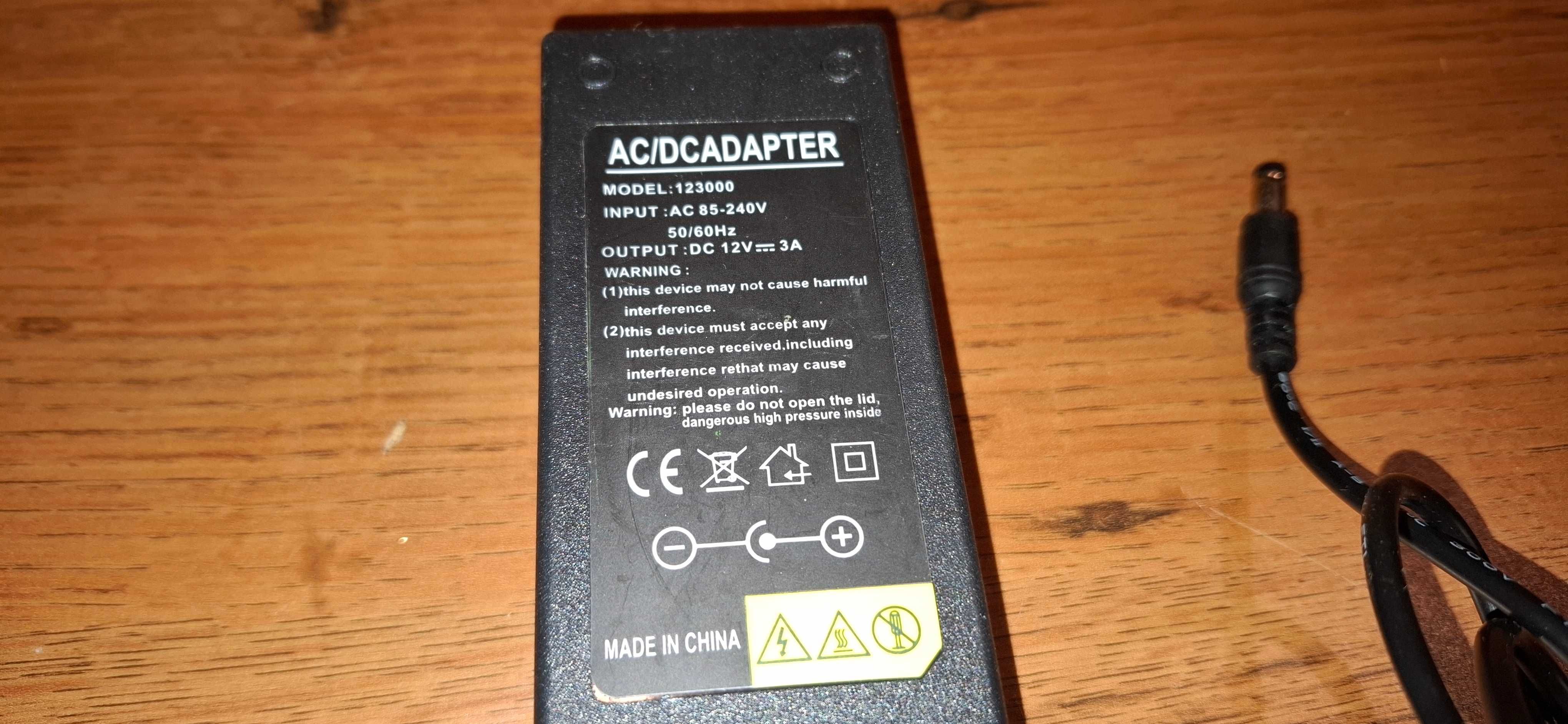 Zasilacz do Laptopa - 12V - 3A