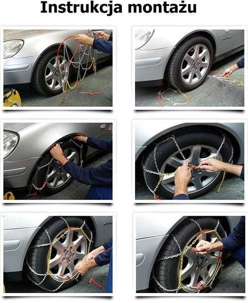 Łańcuchy śniegowe na koła 215/65 R16 - 120 KNS rombowe O-NORM TUV