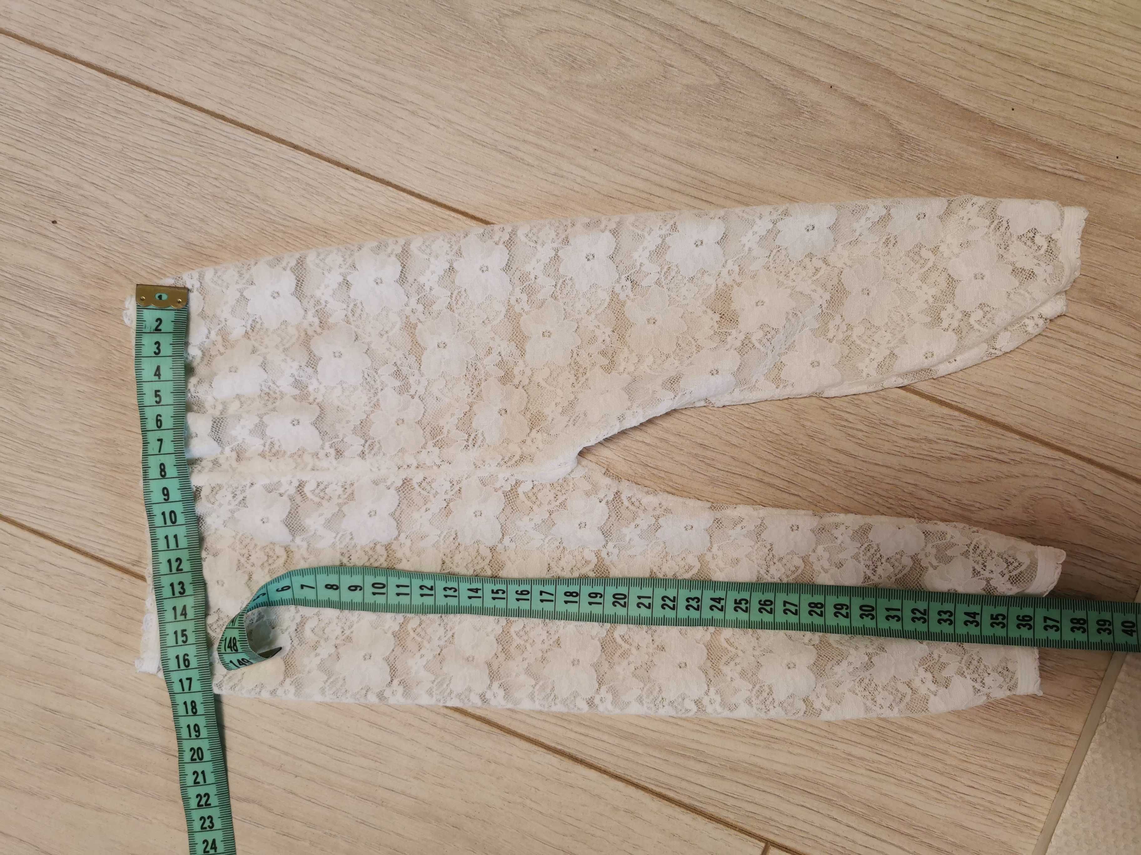 68 74 Zestaw chrzest dziewczynka sukienka legginsy koronkowe chrzciny