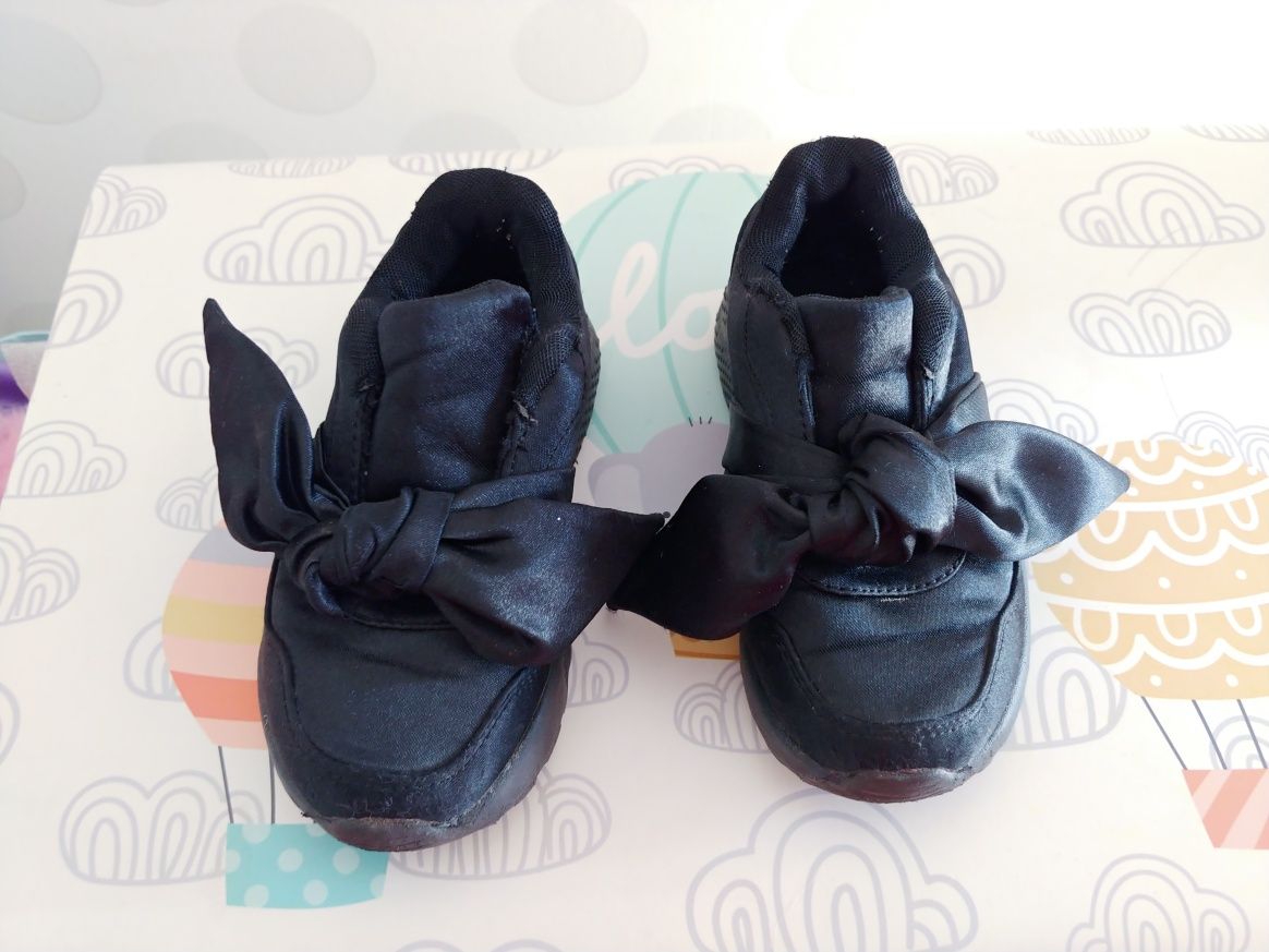 Buty adidasy z kokarda Zara 24 dł.wkł. 15 cm czarne