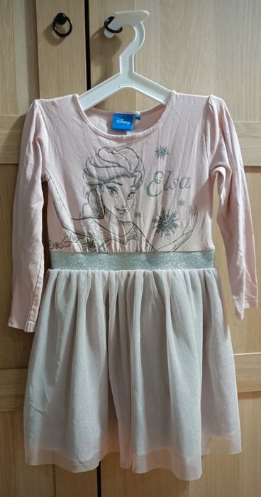 Zestaw Frozen ELSA, 122, sukienka tiul, bluzka