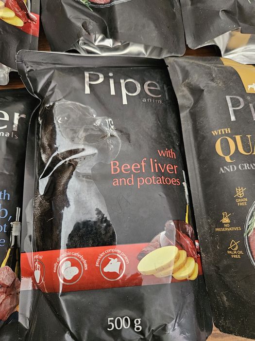 14  embalagens comida para cão (Piper) - poupa 38eu