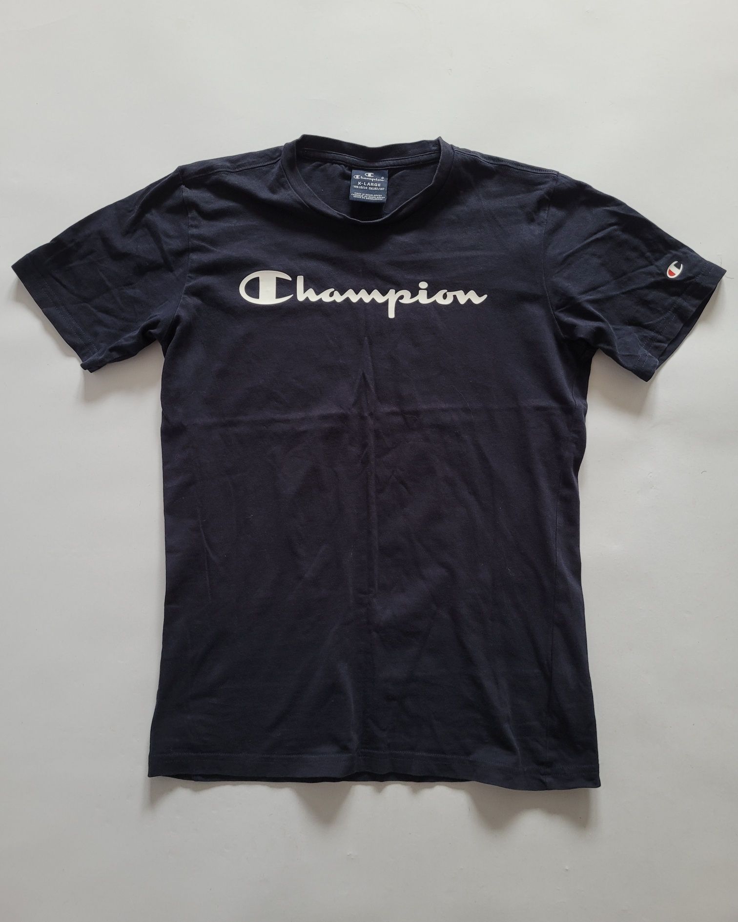 Granatowa bluzka tshirt Champion unisex XS/S 34/36