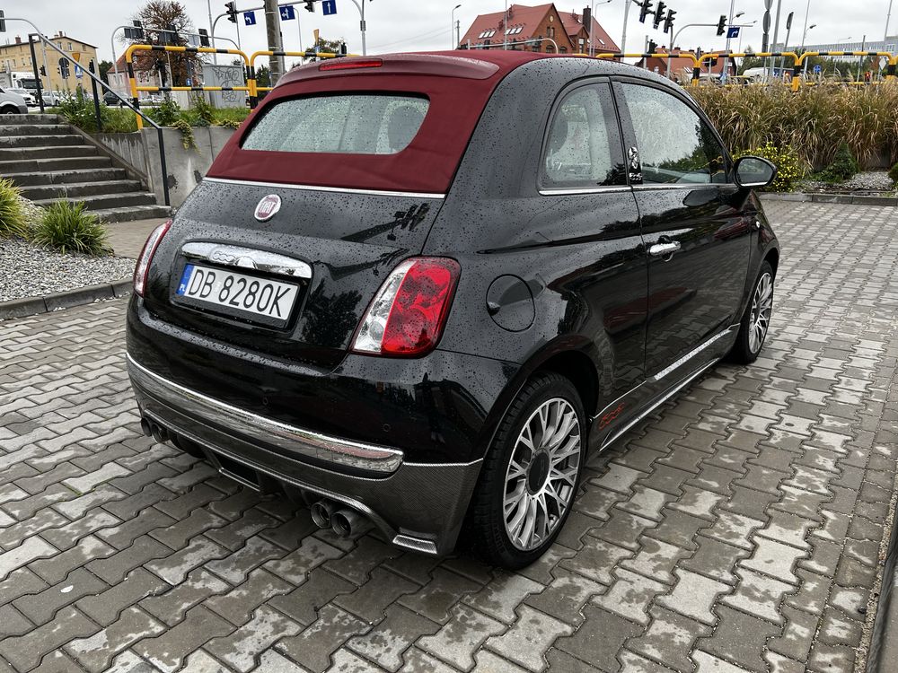 Fiat 500C wizualnie jak Abarth, aktywny wydech