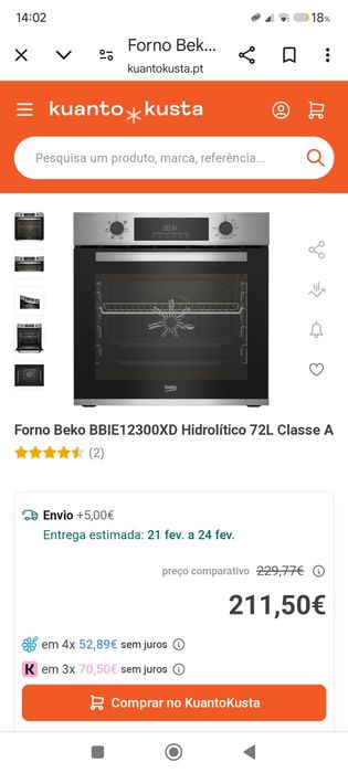 Forno elétrico Beko