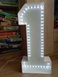 Cyfra 1 LED- roczek dekoracja