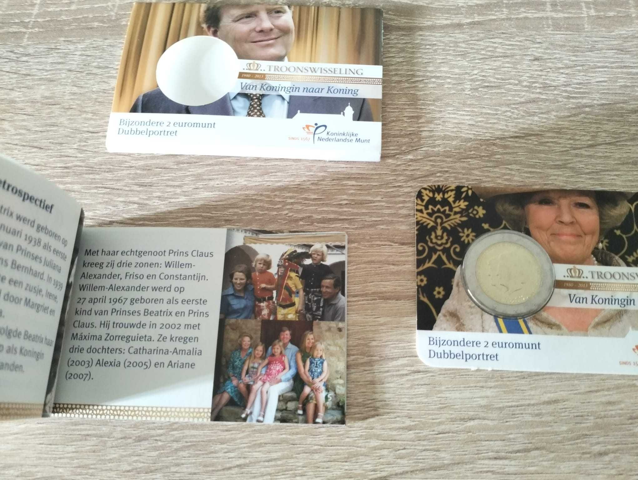 Coincard + Livrete Moeda EUR 2,00 NL 2013 Duplo-Retrato