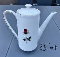 Dzbanek do kawy/herbaty porcelana Bavaria róże kwiaty
