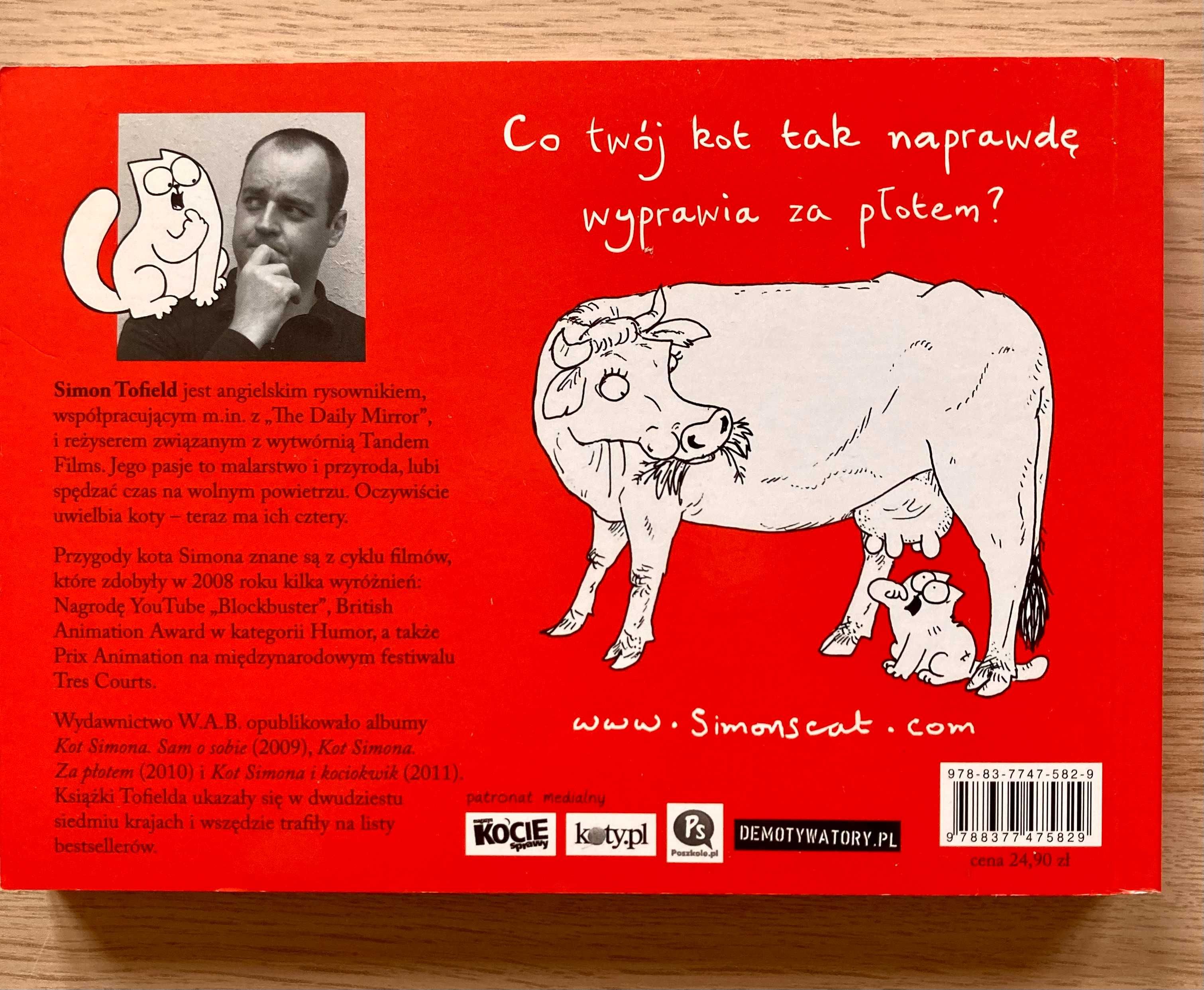 Kot Simona. Za płotem-Simon Tofield .Rysunki