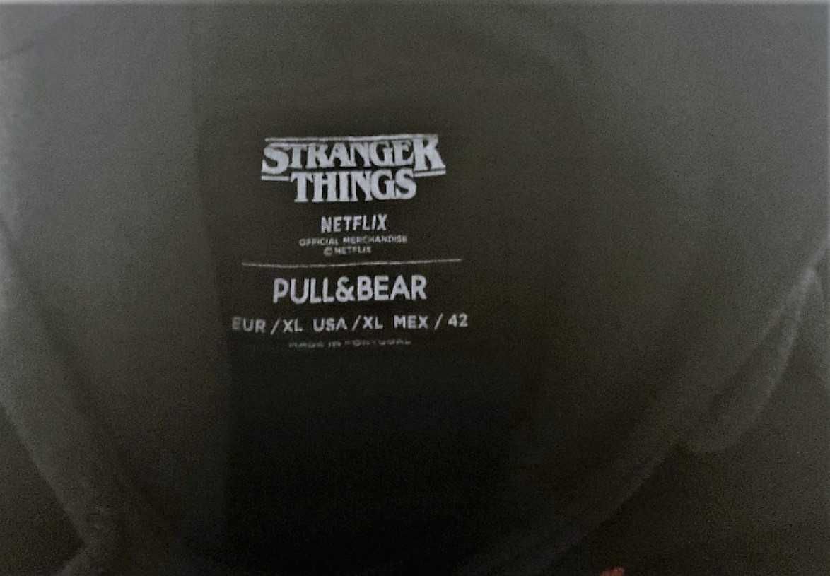 camisola com capuz "Stranger Things", XL, preta