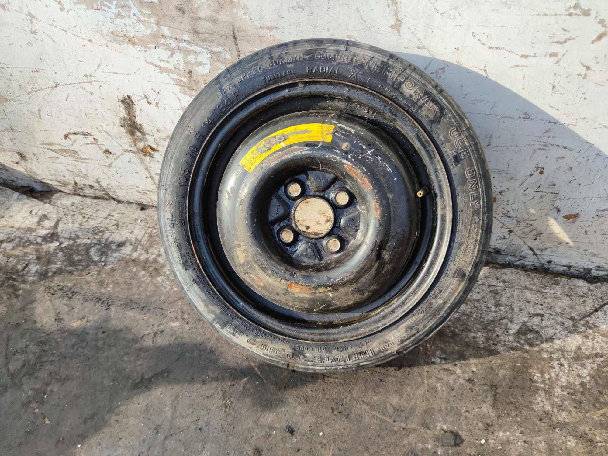 Koło Dojazdowe Zapasowe 14 4x100 ET45 105/70 VW Seat Audi Skoda