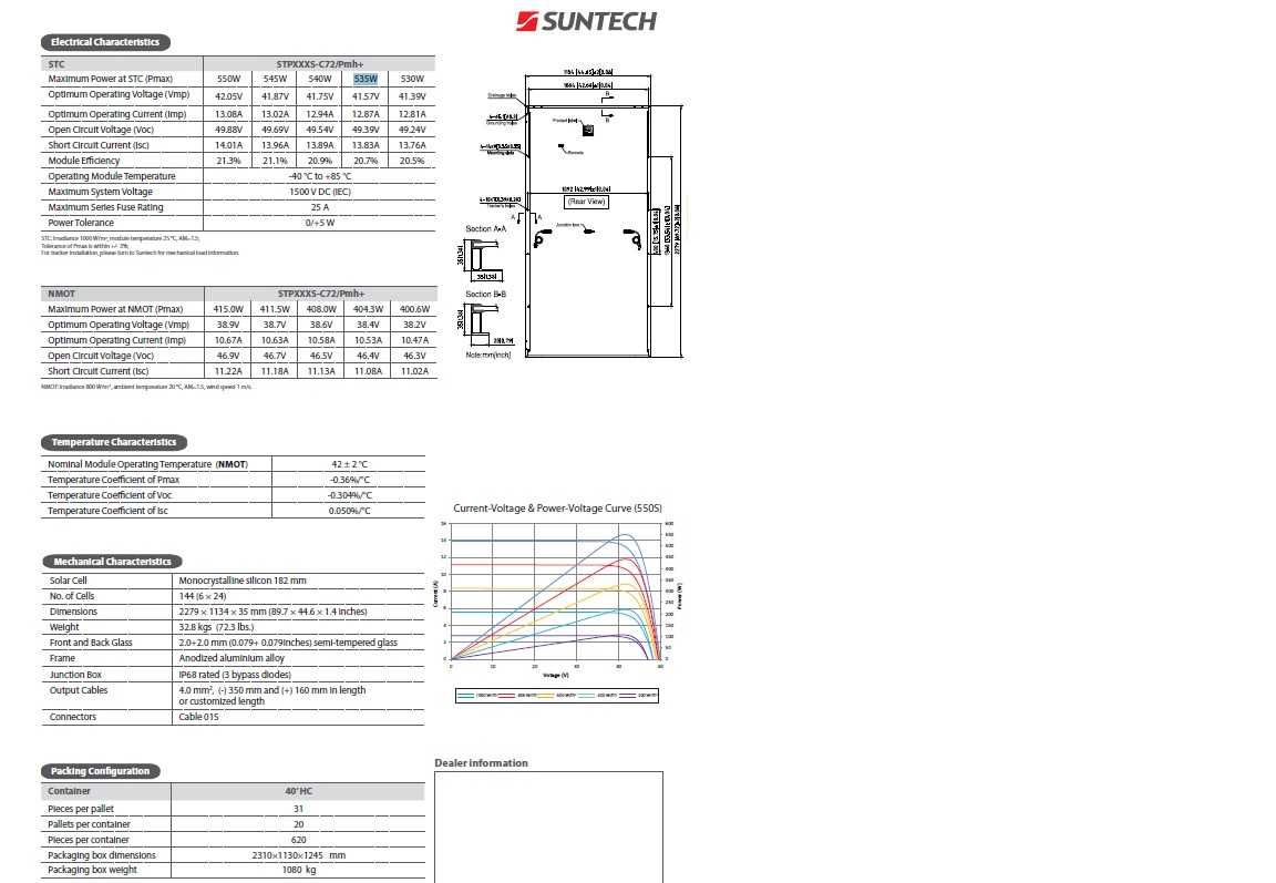 Panele fotowoltaiczne Suntech Ultra V 535W