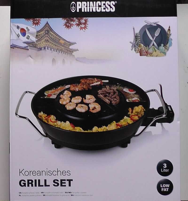 Grill koreański elektryczny 36cm 1800W