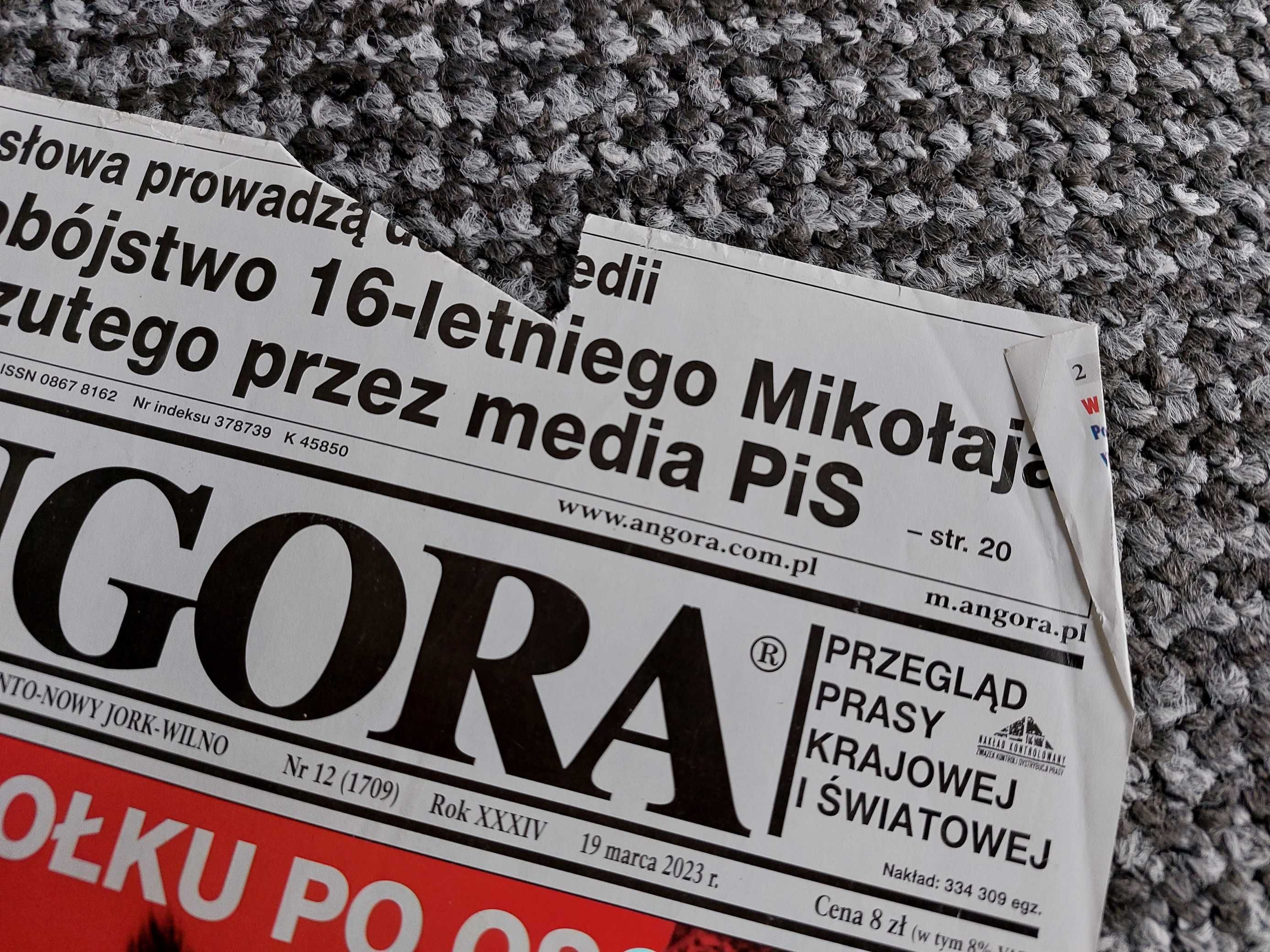 Tygodnik Angora 13 numerów 2021, 2022, 2023