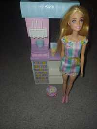 Barbie zestaw lodziarnia bez pudełka i plasteliny