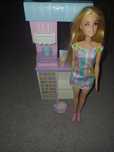 Barbie zestaw lodziarnia bez pudełka i plasteliny