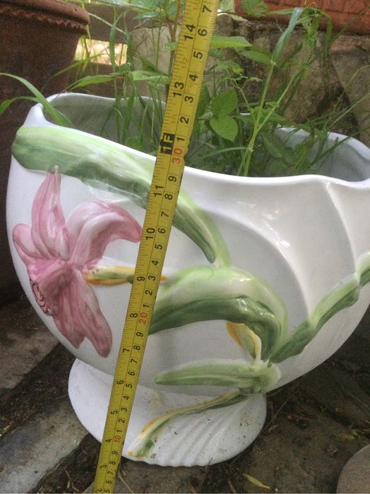 Grande Cachepot Antigo Vista alegre 32 cm Arte Nova