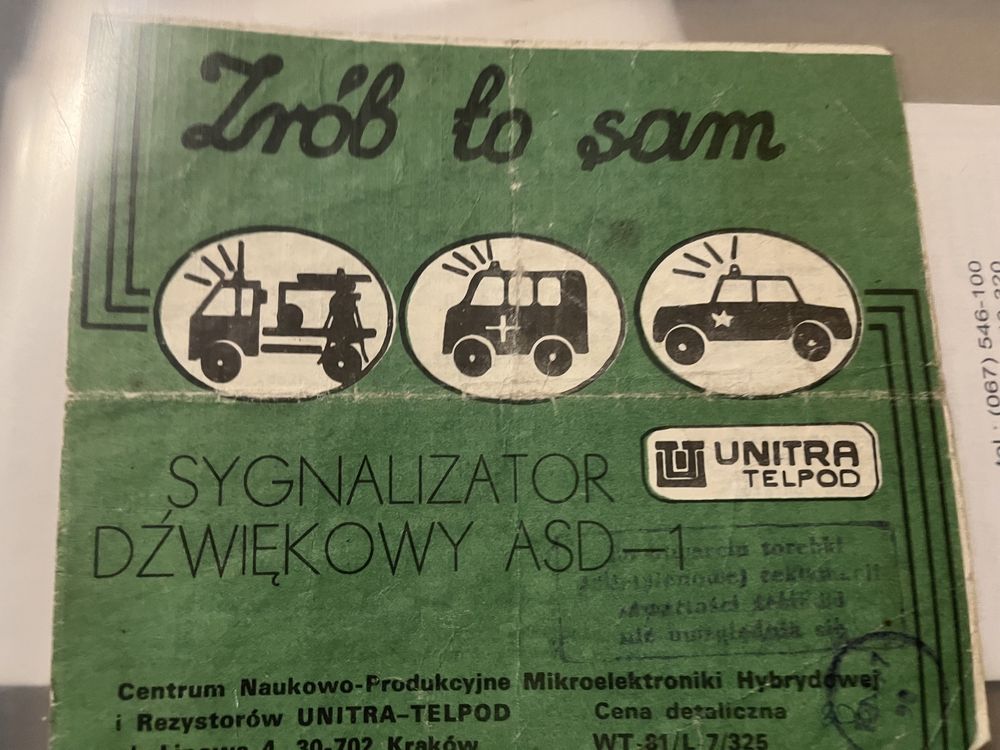 Zrób to Sam ASD-1 Unitra Telpod PRL