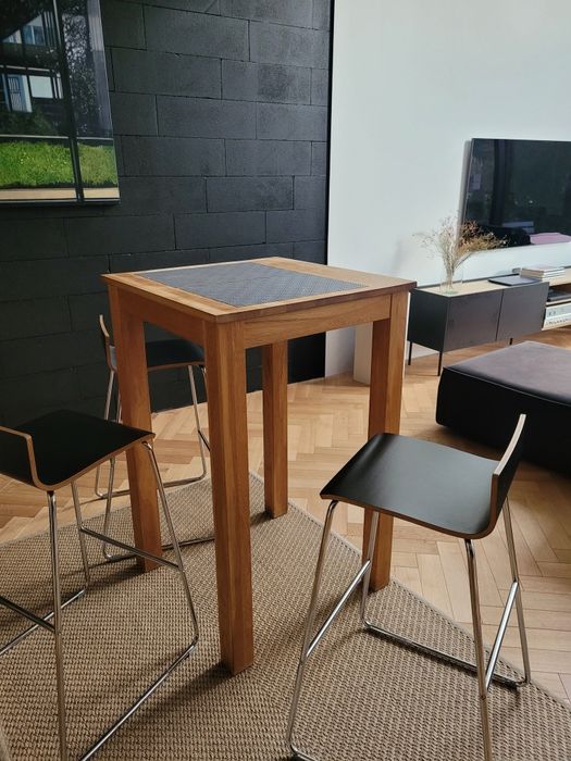 Stół barek DUKA, wysoki do kuchni lite drewno