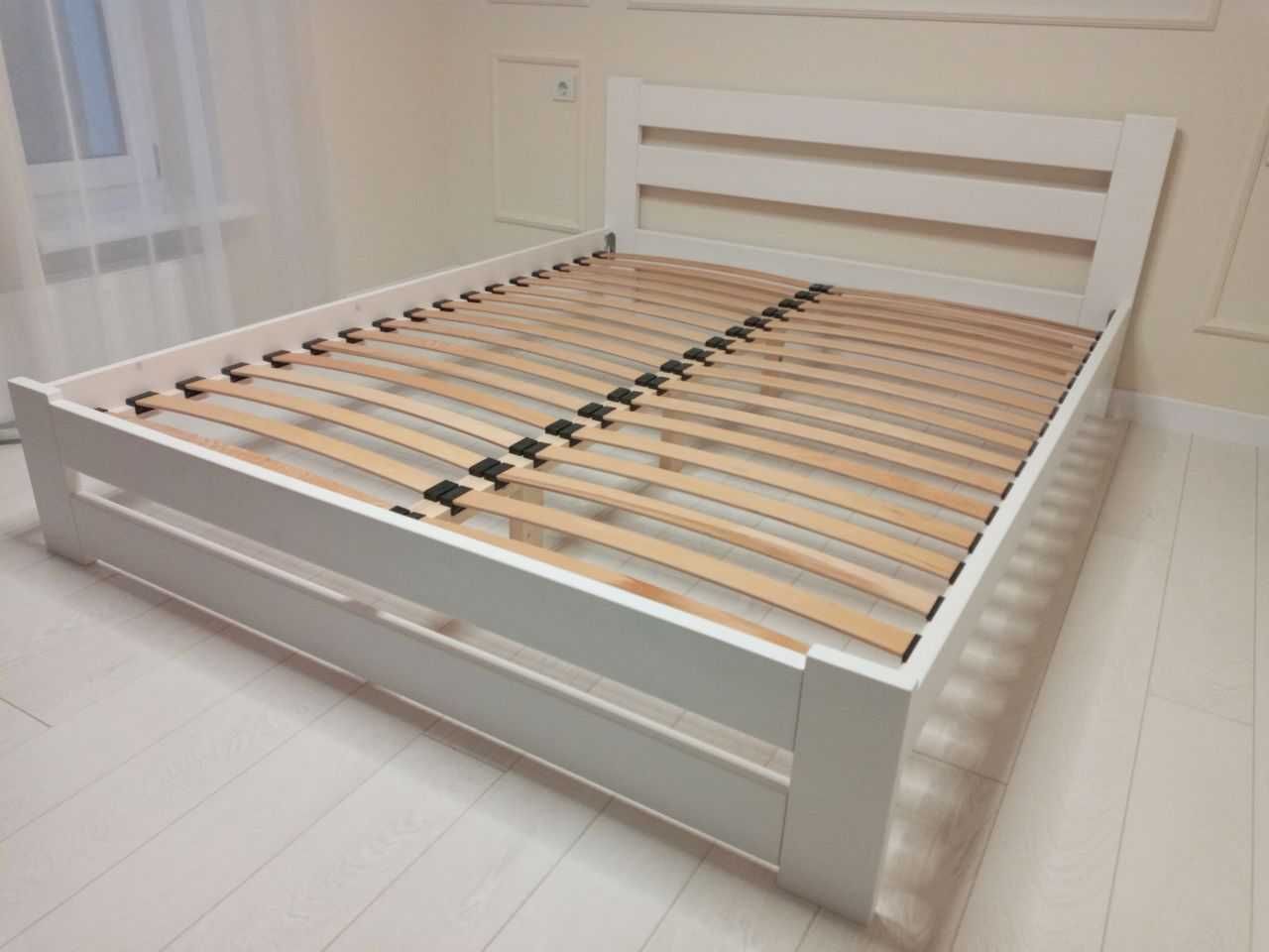 Стильне дерев'яне ліжко розміром 140х190, деревянная кровать