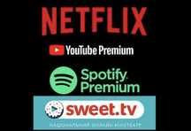 Подписки підписка ChatGPT, Youtybe, Netflix, Duolingo, Spotify, Prime