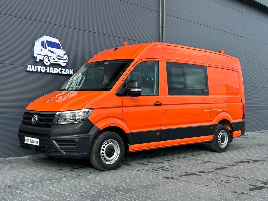 Volkswagen Crafter 2.0 TDI 140KM L2H2 DOKA Brygadówka holenderka 6 osób **Tylko 153tyś. km.**KLIMA**Super Stan**