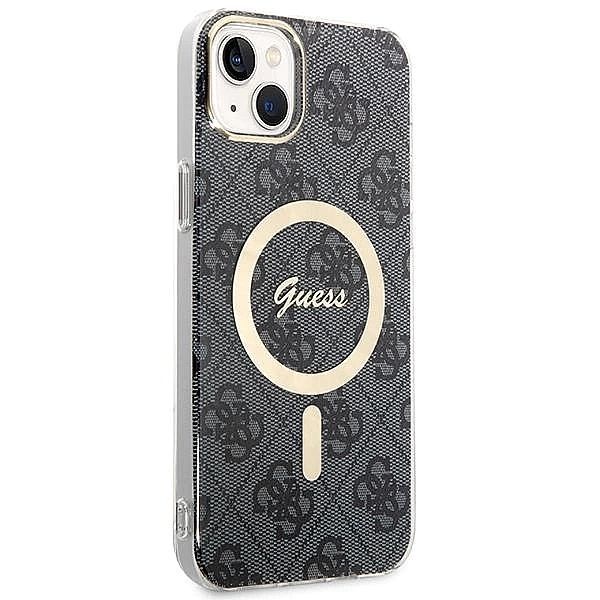 Etui Guess 4g Print MagSafe na iPhone 14 Plus + ładowarka indukcyjna -