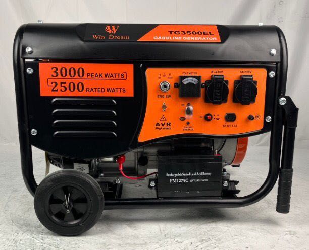 Agregat prądotwórczy generator prądu 3 kW 7 HP AVR, elek. start, MIEDŹ