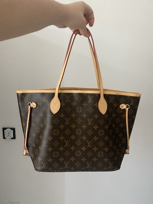Louis Vuitton MM neverfull skóra naturalna