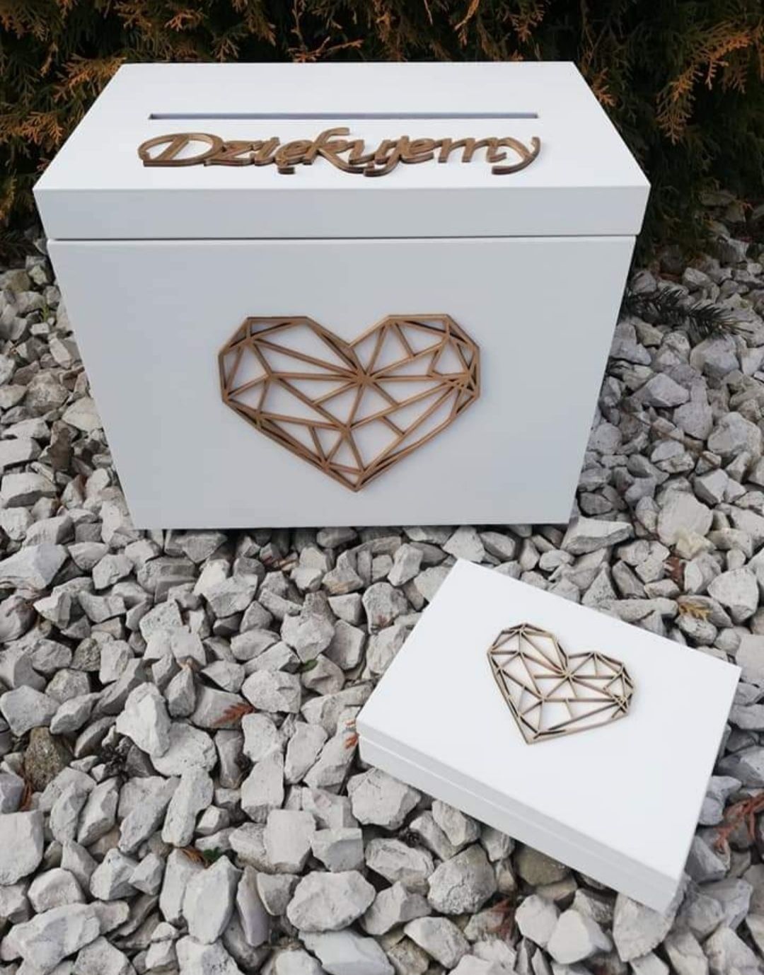 Pudelko na koperty I pudełko na obrączki