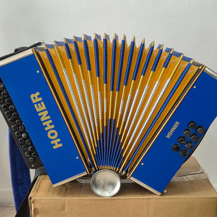 Concertina Hohner Azulão - 3ª Voz - Lá#