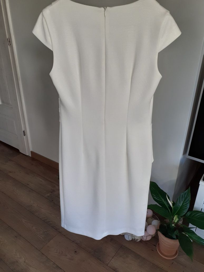 Sukienka biała vintage DanHen rozmiar 36