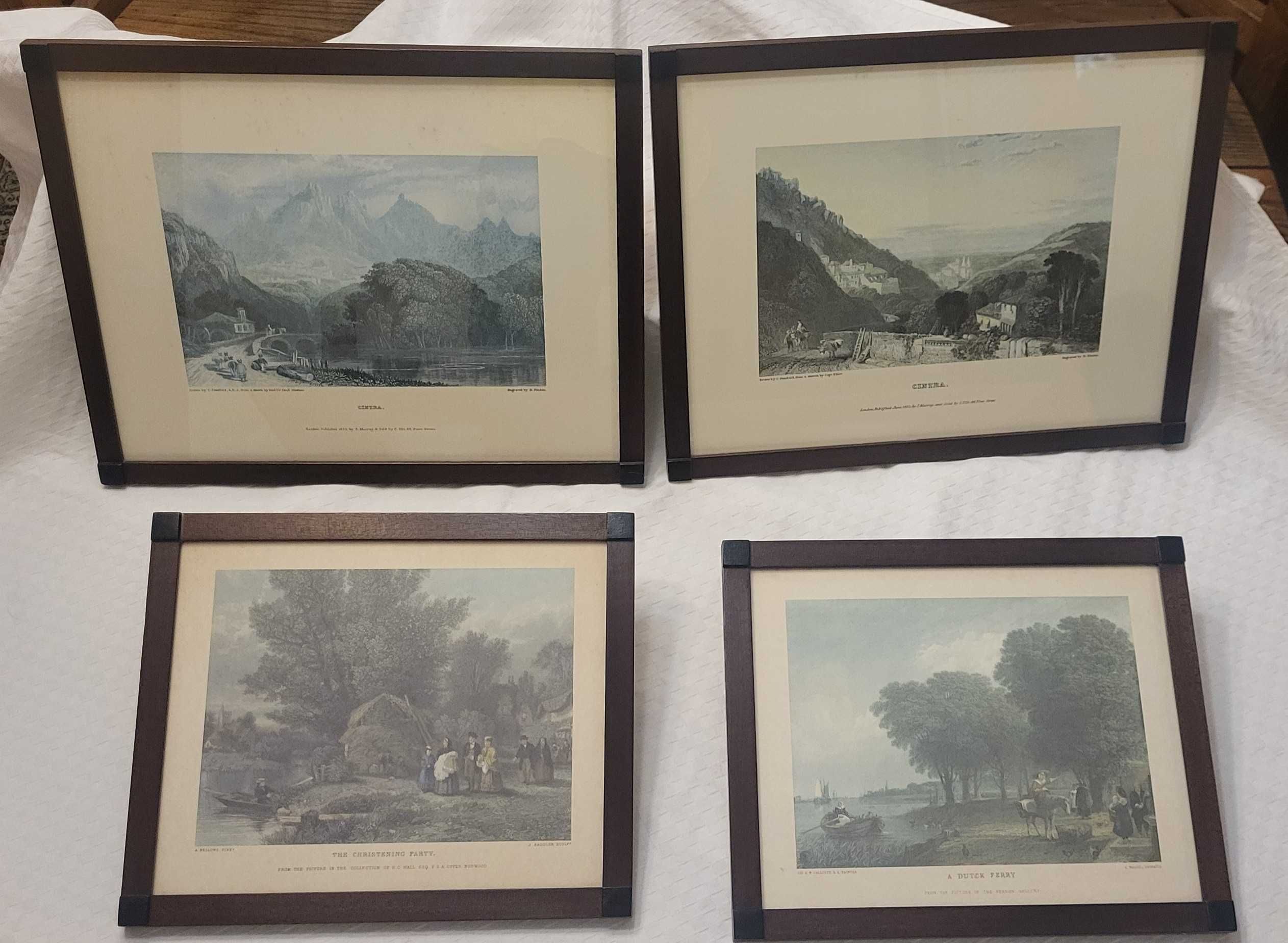 Conjunto de 4 quadros antigos