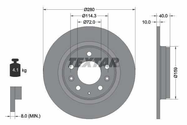 Диск гальмівний тормозний Mazda 6 626 616 323 F/S