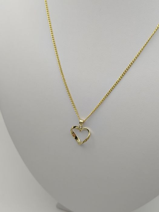 Złota Zawieszka Piękne Serce Pr.585 Nowa Zapraszamy