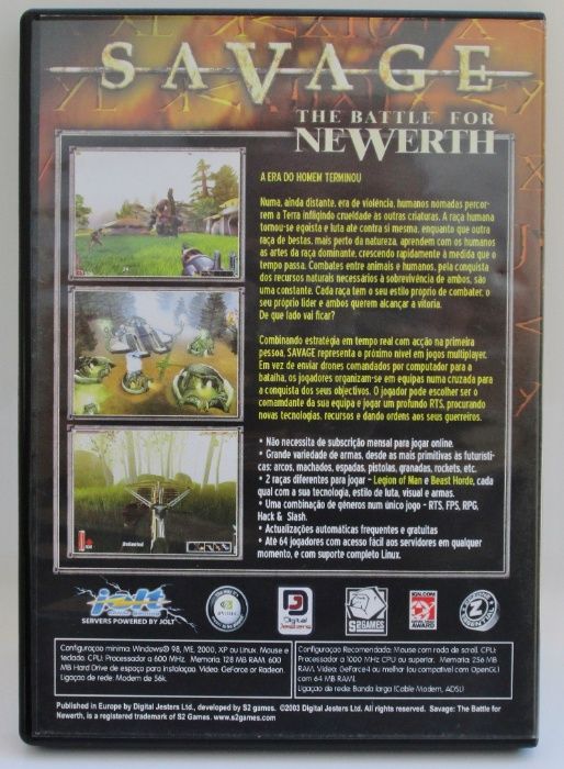 Jogo PC Savage the Battle for Newerth (como novo)